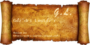 Gödri Lestár névjegykártya